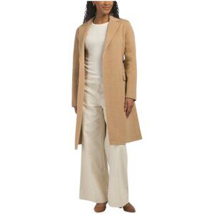 THEORY Wool Belted Chevron Coat